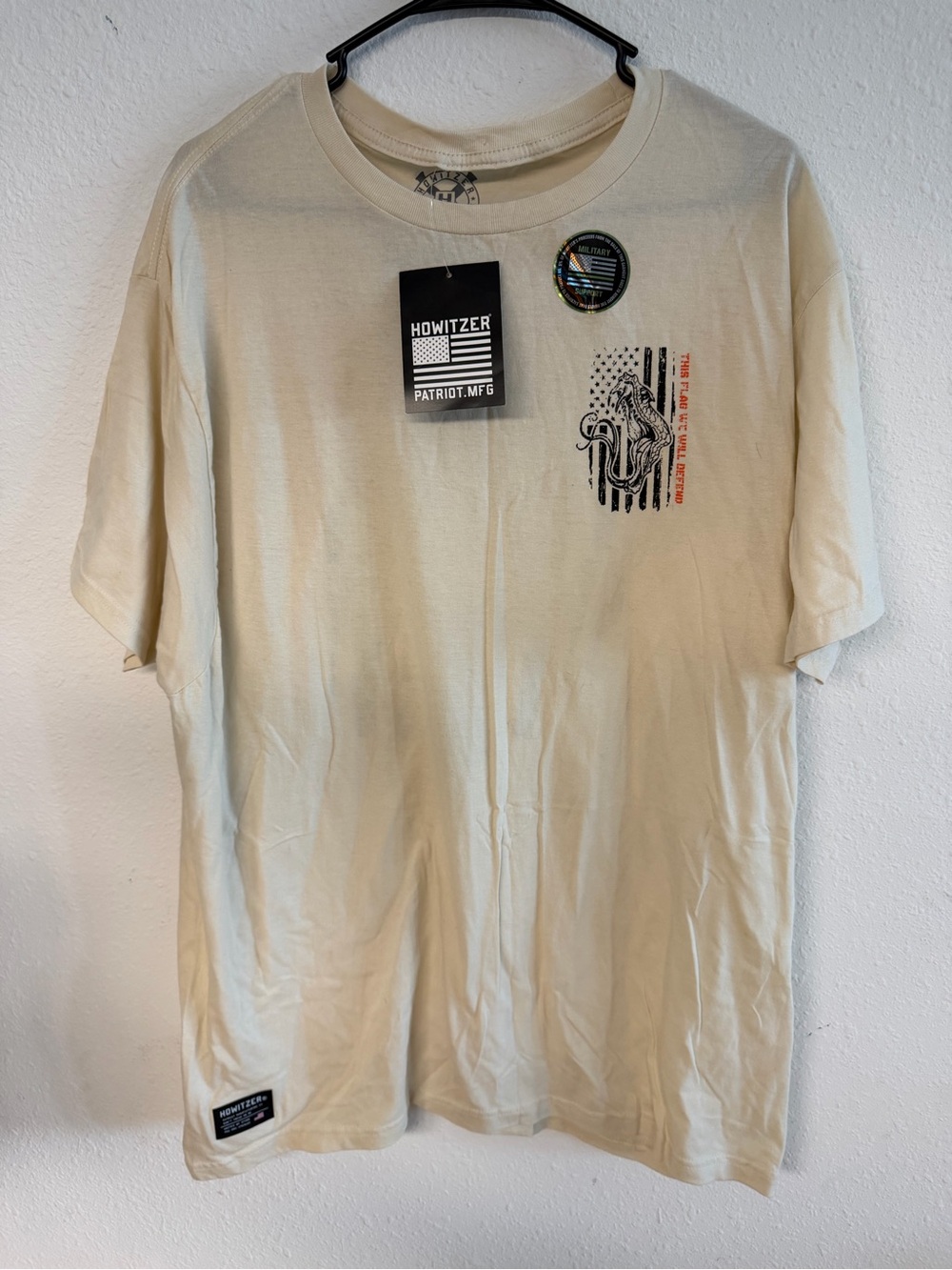 Howitzer Patriot MFG Cream Short-Sleeve Graphic Tee